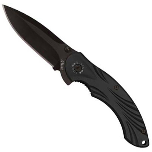 United Cutlery Black Ball Aluminum Handle Folding Blade Knife