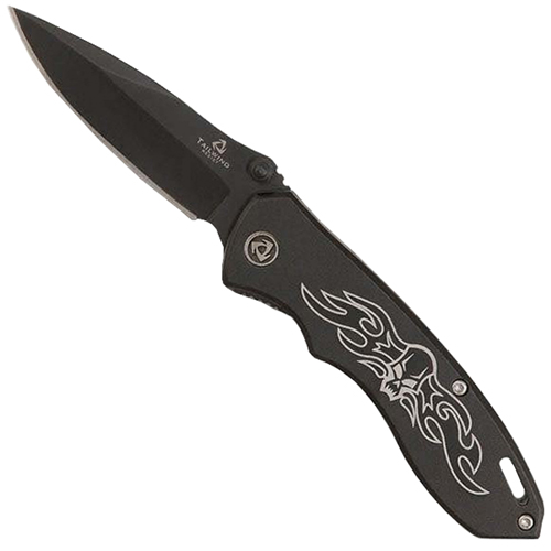 United Cutlery Black Onyx Skull Design Handle Tailwind Folder Blade Knife