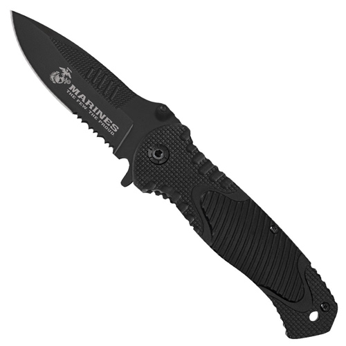 USMC Combat Field Drop Point Blade Pocket Folding Knife