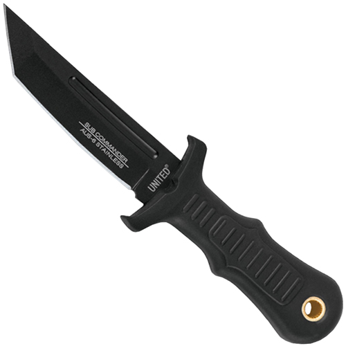 United Cutlery Sub Commander Black Mini Boot Knife - Black