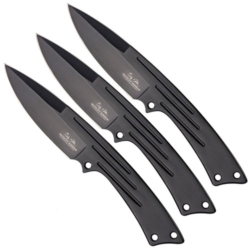 United Cutlery Wes Hibben Large Triple Thrower Knife Set with Sheath