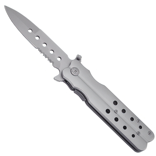 Half Serrated Folding Knife 