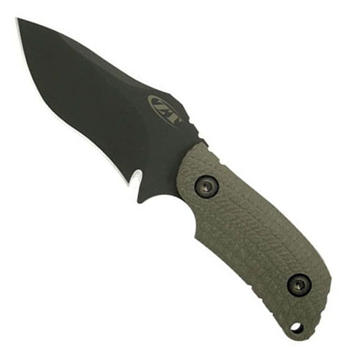 ZT 4-1/4 Inch Es Ranger Green Fixed Blade Knife