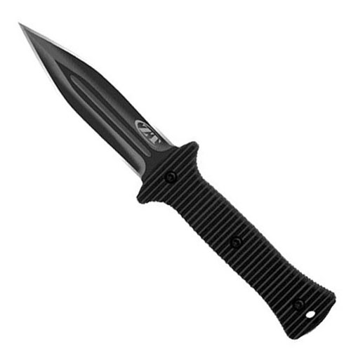 ZT Matte Black 3-1/2 Inches Fixed Blade Boot Knife