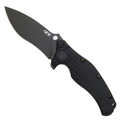 ZT Matte Black 4 Inch Es Folding Combat Knife