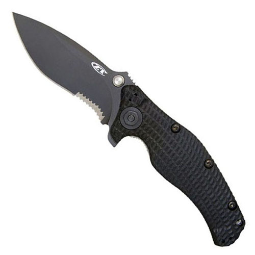 ZT Partial Serration 4 Inch Es Folding Combat Knife