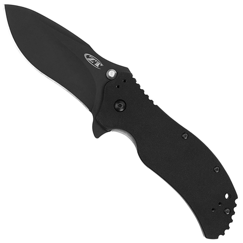 ZT SpeedSafe Matte Black 3-1/4 Inch es Folding Knife