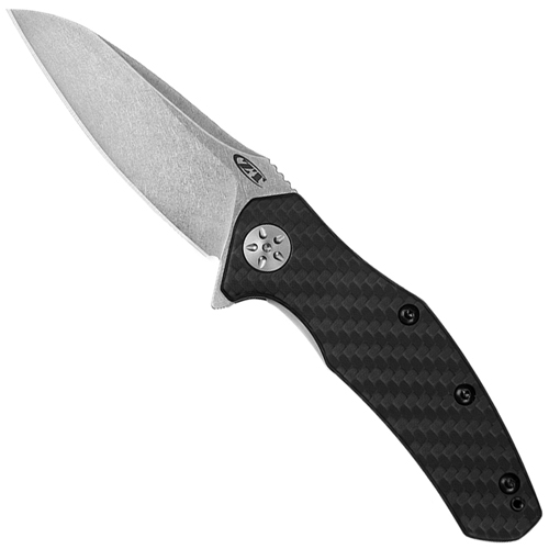 Zero Tolerance 0770CF Stonewash Finish Blade Folding Knife