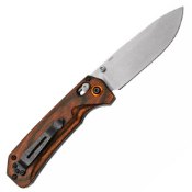 Benchmade Folding Knife Grizzly Creed w/ Stabilized Wood Handle