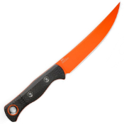 Meatcrafter Carbon Fiber Fixed Knife - Orange