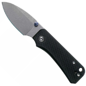 Explore the Baby Banter Folding Knife with a sleek black G10 handle and a sharp gray blade. Compact and reliable, it's the ideal companion for your everyday carry needs. Order now!