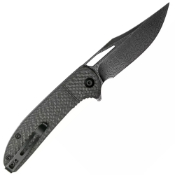 Ortis Folding Knife - Twill Carbon Fiber Handle