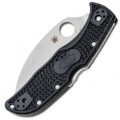 Spyderco Endela Wharncliffe Folding Knife - Serrated Edge - Black 
