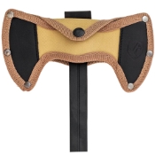 Arlan Double Bit Throwing Axe with cord - dual-action in black. Explore it at Mrknife.com for precision throwing.