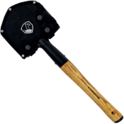 Wilderness Survival Shovel with hickory handle. An essential tool for survival. Available at Mrknife.com.