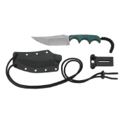 Minimalist Katana Fixed Lightweight Knife - Green Resin        