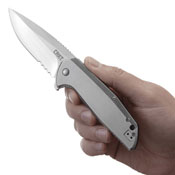 G.S.D Drop Point Satin Finish Blade Folding Knife