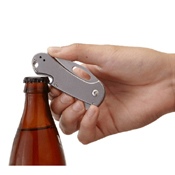 Bev-Edge Stonewash Finish Folding Knife w/ Bottle Opener