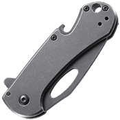 Bev-Edge Stonewash Finish Folding Knife w/ Bottle Opener