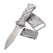 CRKT Tighe Dye Folding Knife with Belt Buckle and Money Clip