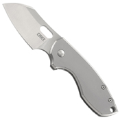 CRKT Pilar Stainless Steel Handle Folding Knife