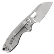 CRKT Pilar Stainless Steel Handle Folding Knife