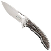 CRKT Ikoma Fossil Hammered Finish Handle Folding Knife