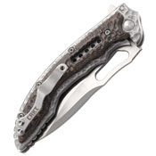 CRKT Ikoma Fossil Hammered Finish Handle Folding Knife