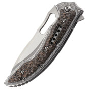 CRKT Ikoma Fossil Hammered Finish Handle Folding Knife