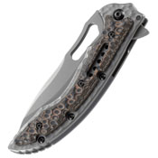 CRKT Ikoma Fossil Hammered Finish Handle Folding Knife