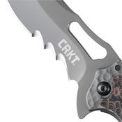 CRKT Ikoma Fossil Hammered Finish Handle Folding Knife