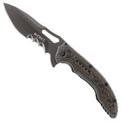 CRKT Ikoma Fossil Frame Lock Folding Knife