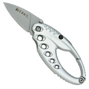 CRKT Lumabiner Liner Lock Folding Blade Knife