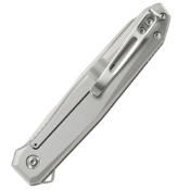 Facet Assisted Folding Knife w Frame Lock - Stainless Steel