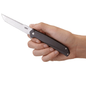 CRKT Helical 0.128 Inch Thick Plain Blade Folding Knife