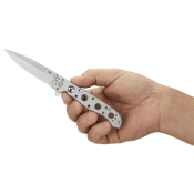 M16-03SS Folding Knife w Frame Lock - Stainless Steel