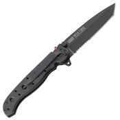 CRKT M16 EDC Tanto Half Serrated Blade Folding Knife - GRN Handle