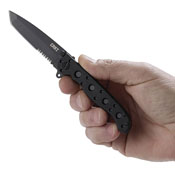 CRKT M16 EDC Tanto Half Serrated Blade Folding Knife - GRN Handle