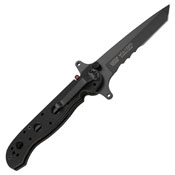 CRKT Half Serrated Military Folding Blade Knife 