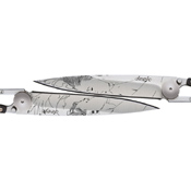 Mirror Finish Stainless Blade Kiss Folding Knife -  Duo Set