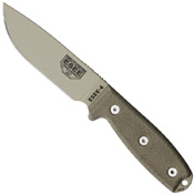 ESEE Model 4 Drop-Point Blade Fixed Knife w/ Sheath