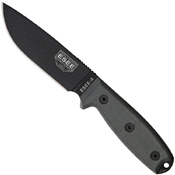 ESEE Model 4 Drop-Point Blade Fixed Knife w/ Sheath