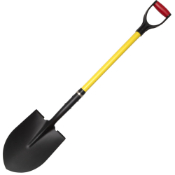 Shovel Square Point Fiberglass Handle - 28 inch