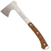 Hatchet Hawk Axe w Sheath & Brown Handle