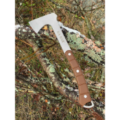 Hatchet Hawk Axe w Sheath & Brown Handle