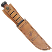 Ka-Bar 1095 Cro-Van Steel Utility Knife w/ Leather Sheath