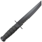Ka-Bar 1245 Tanto Style Blade Fixed Knife w/ Sheath