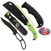 Zombie Zomstro GFN-PA66 Handle Fixed Blade Knife - Toxic Green