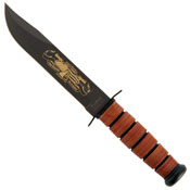 Pearl Harbor Fixed Blade Knife w/ Leather Sheath
