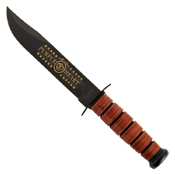 Ka-Bar Purple Heart Fixed Knife w/ Leather Sheath